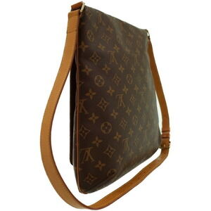 Louis Vuitton Monogram Bag Musette Shoulder Brown Leather